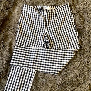 Checkered Skinny Trousers